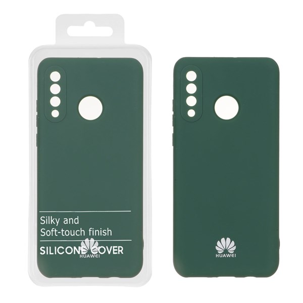قاب نیو سیلیکون محافظ لنزدار RFF مدل Huawei P30 Lite - سبز (پک دار)